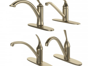 kitchen faucet set 01 3Dモデル