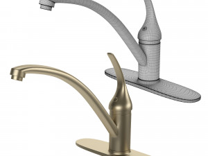 kitchen faucet set 01 3Dモデル