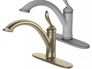 kitchen faucet set 01 3Dモデル