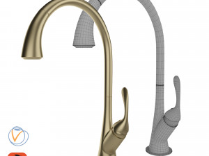 kitchen faucet set 02 3D Model