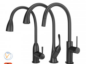 kitchen faucet set 02 3D Model