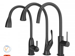 kitchen faucet set 02 3D Model