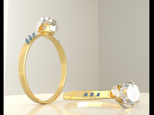 queen ring Modelo 3D