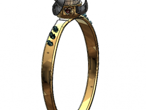 queen ring Modelo 3D