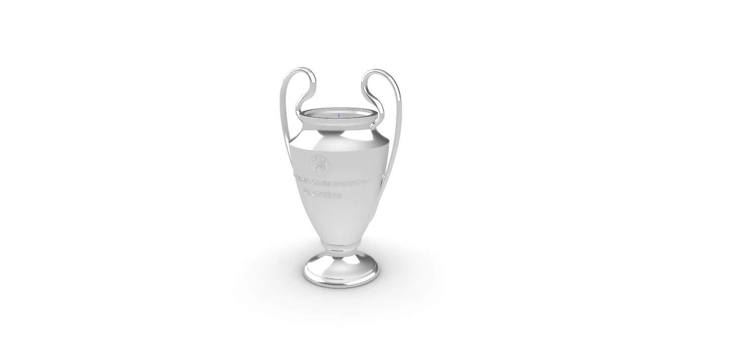 champions league trophy 3D Model .c4d .max .obj .3ds .fbx .stl .blend