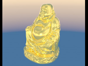 Golden buddha model 3D Model