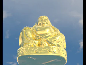 Modello del Buddha dorato Modello 3D