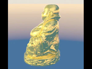 Modello del Buddha dorato Modello 3D