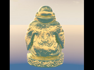 Golden buddha model 3D 模型