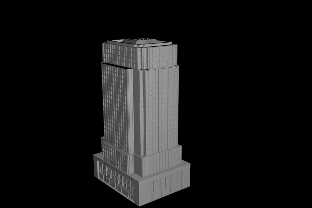 chicago tower model notex 3D Model .c4d .max .obj .3ds .fbx .stl .blend 