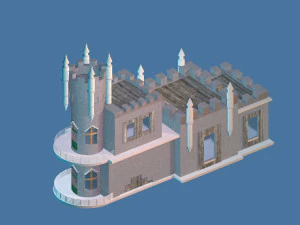 vieux ch&acirc;teau - Modèle 3D