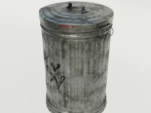 trash can mid poly 3D Model