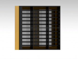 windows with grill 3D Модель