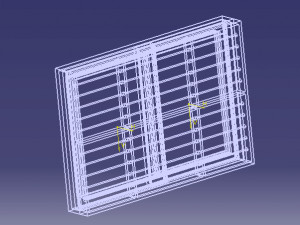 windows with grill 3D मॉडल