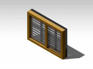 windows with grill 3D मॉडल