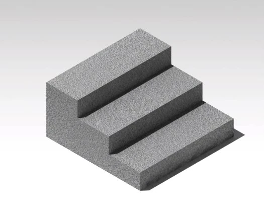 steps with cocrete 3D Model .c4d .max .obj .3ds .fbx .stl .blend 