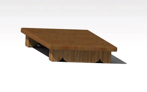 pat- mini wooden table indian 3D Model .c4d .max .obj .3ds .fbx .stl .blend