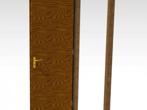 wooden door 3D Model