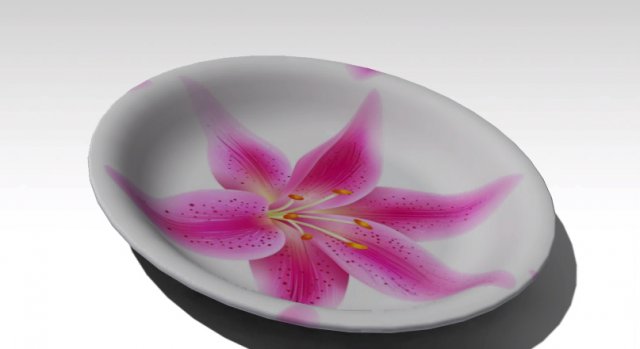 plate Model 3D .c4d .max .obj .3ds .fbx .stl .blend 