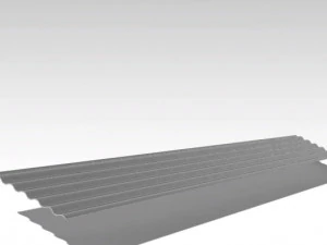 techo de acero - esta&ntilde;o Modelo 3D