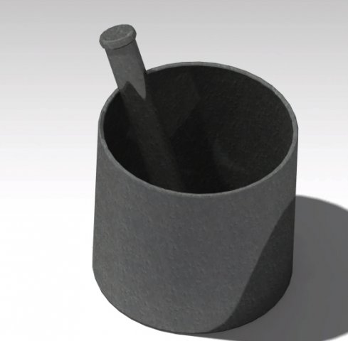 khal batta indian traditional kitchen tool 3D Model .c4d .max .obj .3ds .fbx .stl .blend 