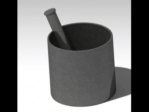 khal batta indian traditional kitchen tool 3D Model
