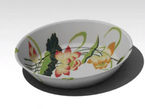 थाली 3D मॉडल