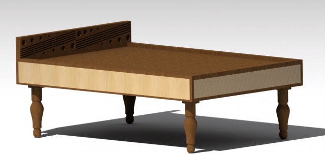 bed 3D Model .c4d .max .obj .3ds .fbx .stl .blend 