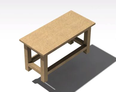 indian traditional table 3D Model .c4d .max .obj .3ds .fbx .stl .blend
