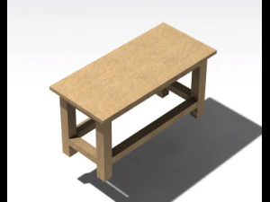 인도 전통 테이블 3D 모델