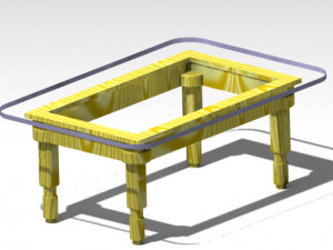 glass table 3D Модель