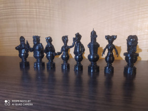 chess pieces simpsons vs futurama Modelo de impresión 3D