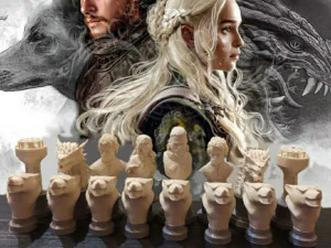 Chess pieces based on the songs of ice and fire by george martin game of thrones 3D Print Model