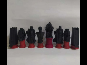 Chess pieces based on the songs of ice and fire by george martin game of thrones 3D प्रिंट मॉडल
