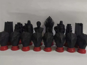 Chess pieces based on the songs of ice and fire by george martin game of thrones 3D प्रिंट मॉडल