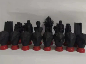 Chess pieces based on the songs of ice and fire by george martin game of thrones 3D Print Model