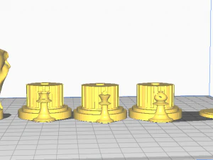 Chess pieces based on the songs of ice and fire by george martin game of thrones 3D Print Model