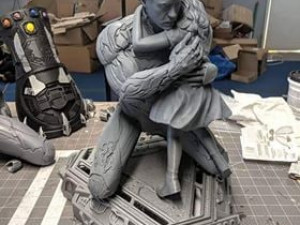 Iron man with daughter Morgan 3D Print Model
