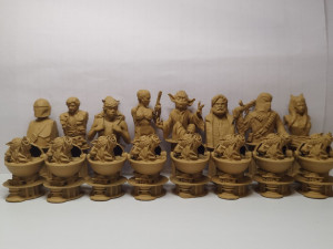 Chess pieces star wars characters added Modelo de Impressão 3D
