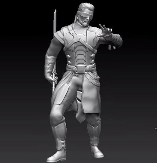 Kenshi Mortal Kombat 3D Модель .c4d .max .obj .3ds .fbx .stl .blend 