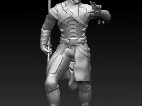 Kenshi Mortal Kombat Modelo 3D