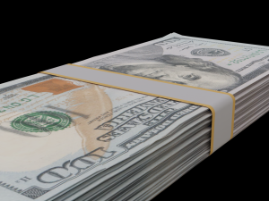 pile of stacks of 100 dollars bill 3Dモデル