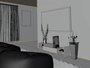 3d gaming room 3D Model