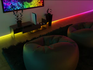 3d gaming room 3D Model