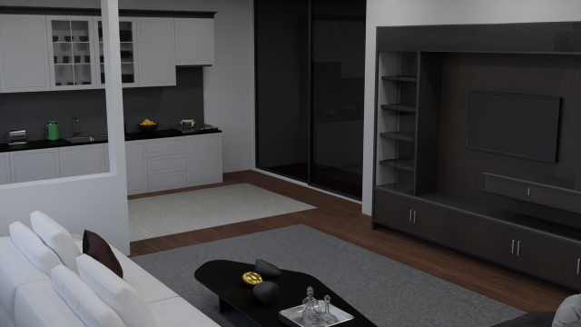 Living Room Model 3D .c4d .max .obj .3ds .fbx .stl .blend 