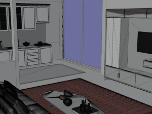 Living Room Model 3D