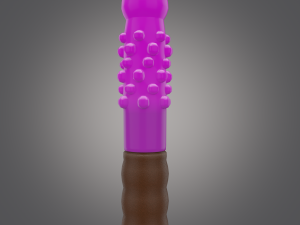 Masturbator with bumps and a leather handle 3D 모델