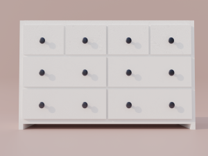 Commode of drawers with drawers 3D Model