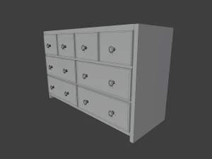 Commode of drawers with drawers 3D Model