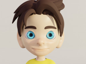 cartoon boy Model 3D